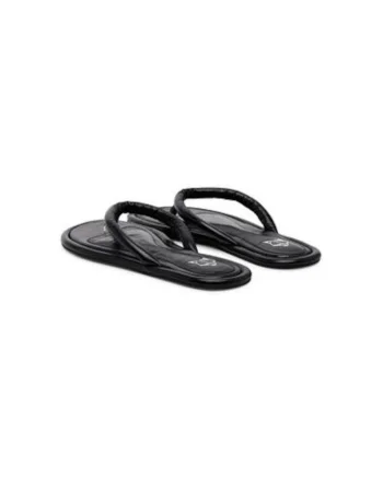 Papuci flip-flop dama  GRENADA, Piele naturala, Negru, Negru