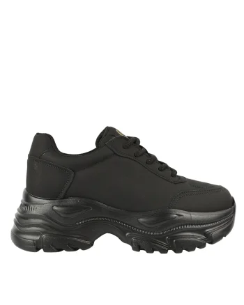 Tenisi sport, dama,  6392 negru, piele naturala, Negru