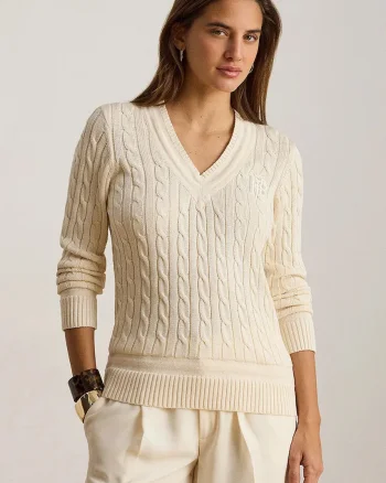 Lauren Ralph Lauren pulover pentru femei cu bumbac
