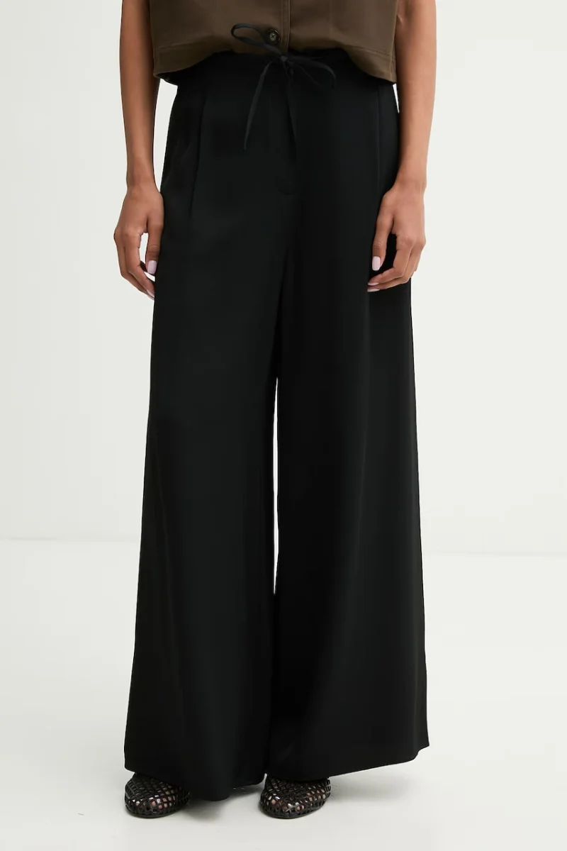 Marc O'Polo pantaloni wide leg pentru femei din vâscoză