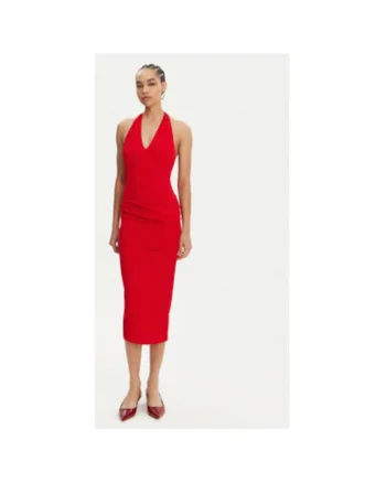 Rochie dama  25E251DR2321026, Viscoza/Poliamida, Rosu, Rosu