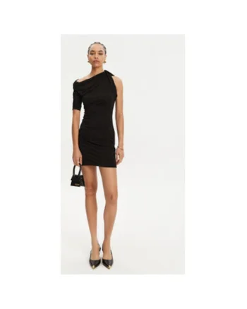 Rochie dama  24E241DR1432381, Viscoza/Poliester, Negru, Negru