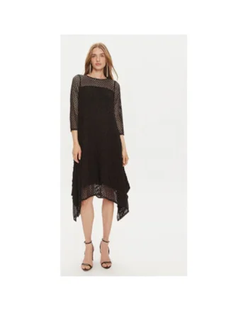 Rochie dama,  303880941, Viscoza/Poliester, Negru, Negru