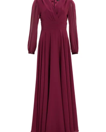 Rochie dama  5AI17100, Poliester, Visiniu, Visiniu