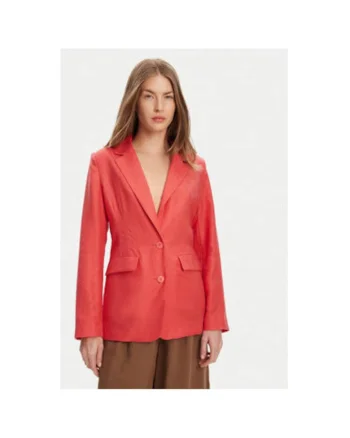 Sacou dama  25BVDW036, Lyocell/In, Rosu, Rosu