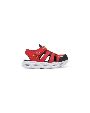 Sandale baieti, 400613L,  Piele ecologica, Rosu, Rosu