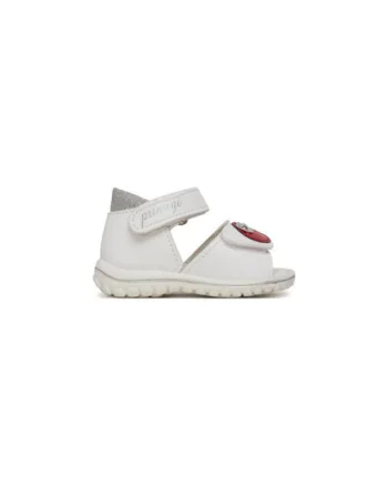 Sandale fete, 7864522,  Piele naturala, Alb, Alb