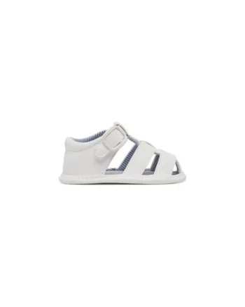 Sandale fete, 9897,  Piele ecologica, Alb, Alb