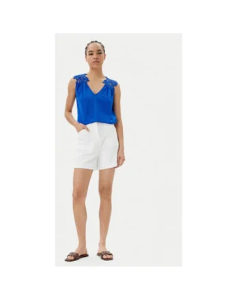 Top dama  251-OJOIE, Poliester, Albastru, Albastru