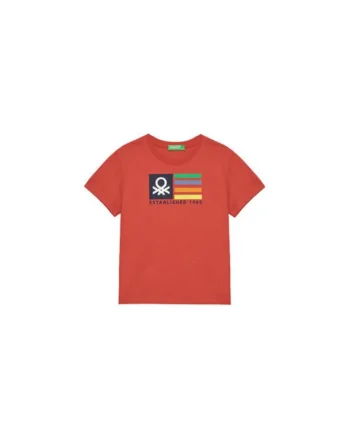 Tricou baieti  3I1XG10HT, Bumbac organic, Rosu, Rosu