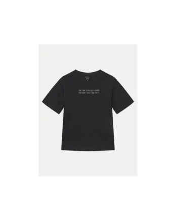 Tricou baieti,  305357021, Bumbac organic/Bumbac, Negru, Negru