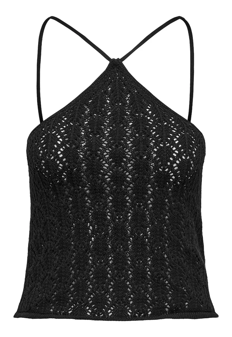Top dama  15352137, Poliester/Bumbac, Negru, Negru