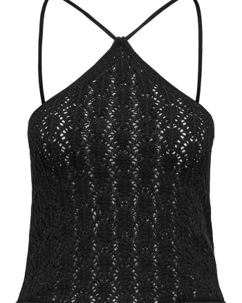 Top dama  15352137, Poliester/Bumbac, Negru, Negru