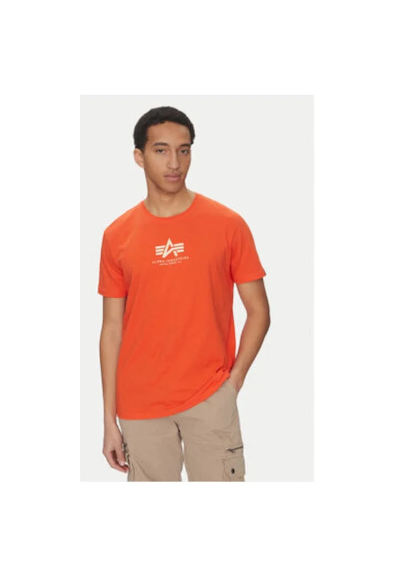 Tricou barbati  118533, Bumbac, Portocaliu, Portocaliu