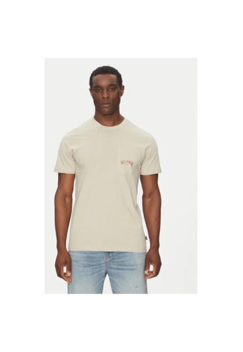 Tricou barbati  EBYZT00175-SGL0, Bumbac, Bej, Bej