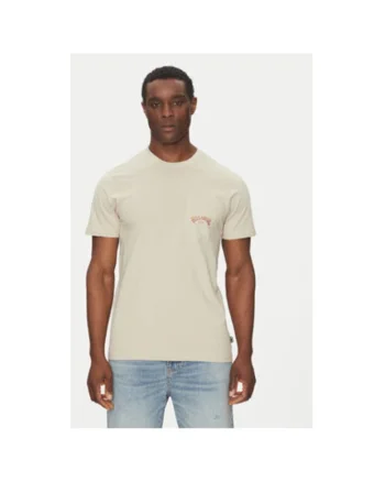 Tricou barbati  EBYZT00175-SGL0, Bumbac, Bej, Bej