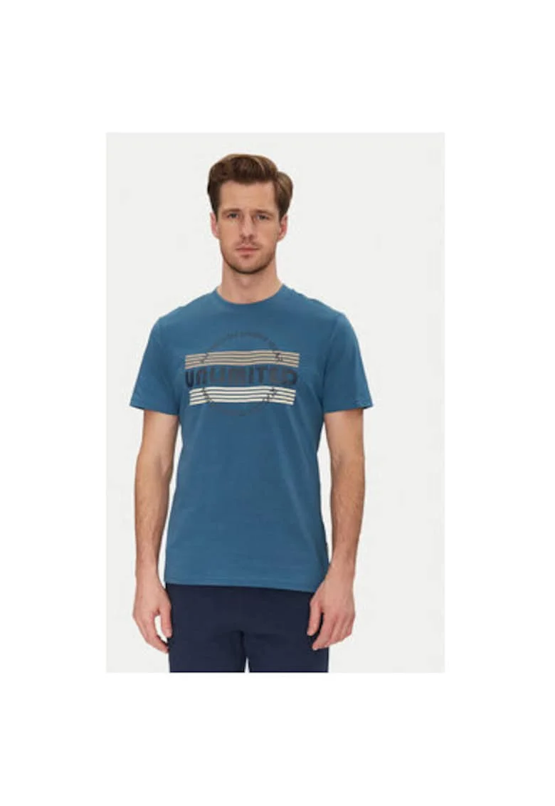 Tricou barbati  20718276, Bumbac, Albastru, Albastru