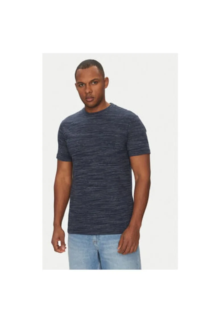 Tricou barbati  20718299, Bumbac/Poliester, Bleumarin, Bleumarin