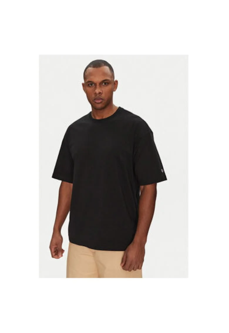 Tricou barbati  220714, Bumbac, Negru, Negru