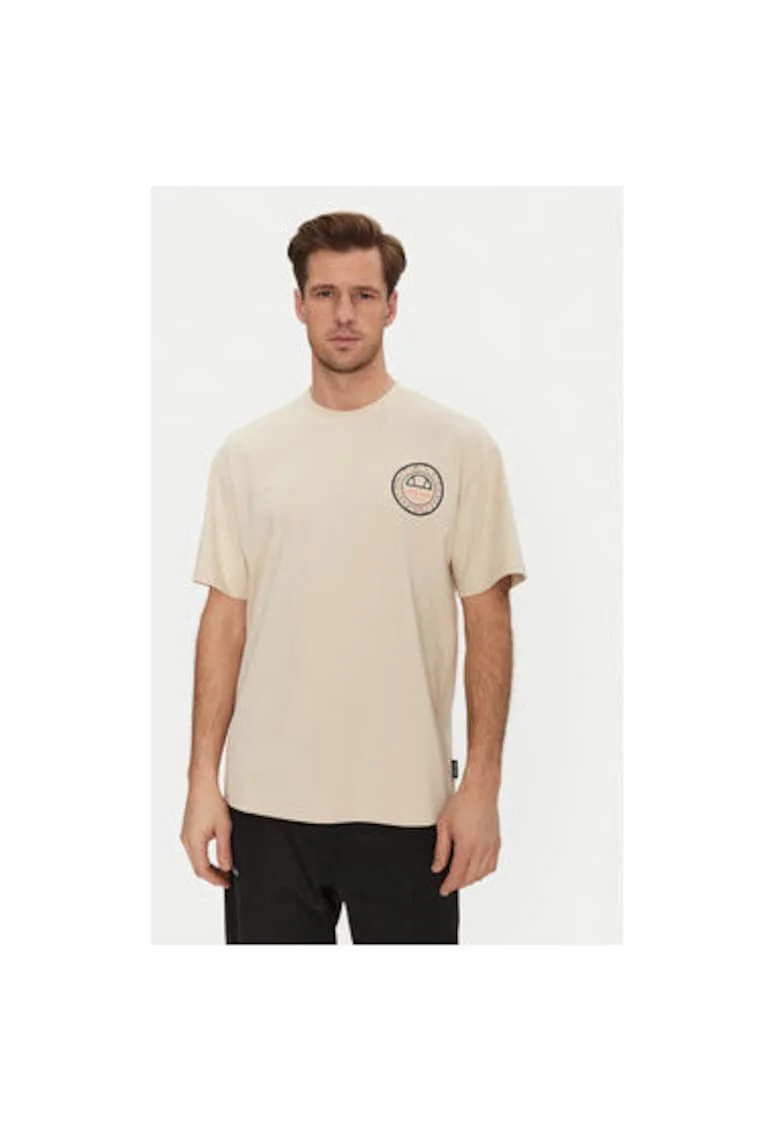 Tricou barbati  SHZ21889214, Bumbac/Poliester, Bej, Bej