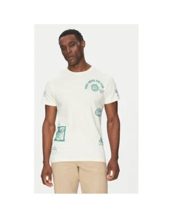Tricou barbati  INFLORALLO 41-137, Bumbac, Ecru, Ecru