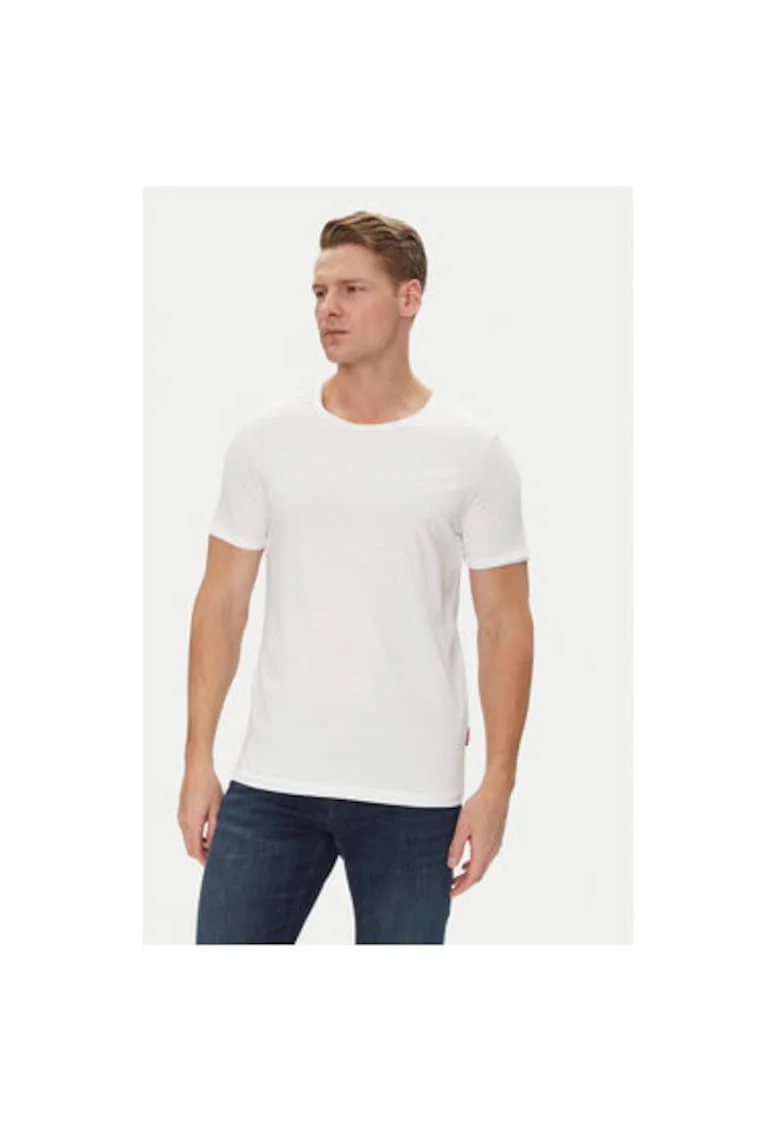 Tricou barbati  10019366 30045667, Bumbac, Alb, Alb