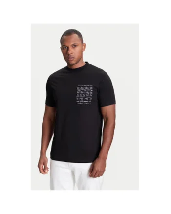 Tricou barbati  755041 553225, Bumbac, Negru, Negru
