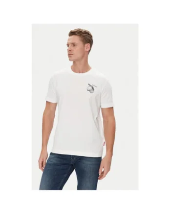 Tricou barbati  10019370 30045904, Bumbac organic, Alb, Alb