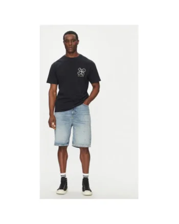 Tricou barbati  EQYZT08032-KVJ0, Bumbac, Negru, Negru