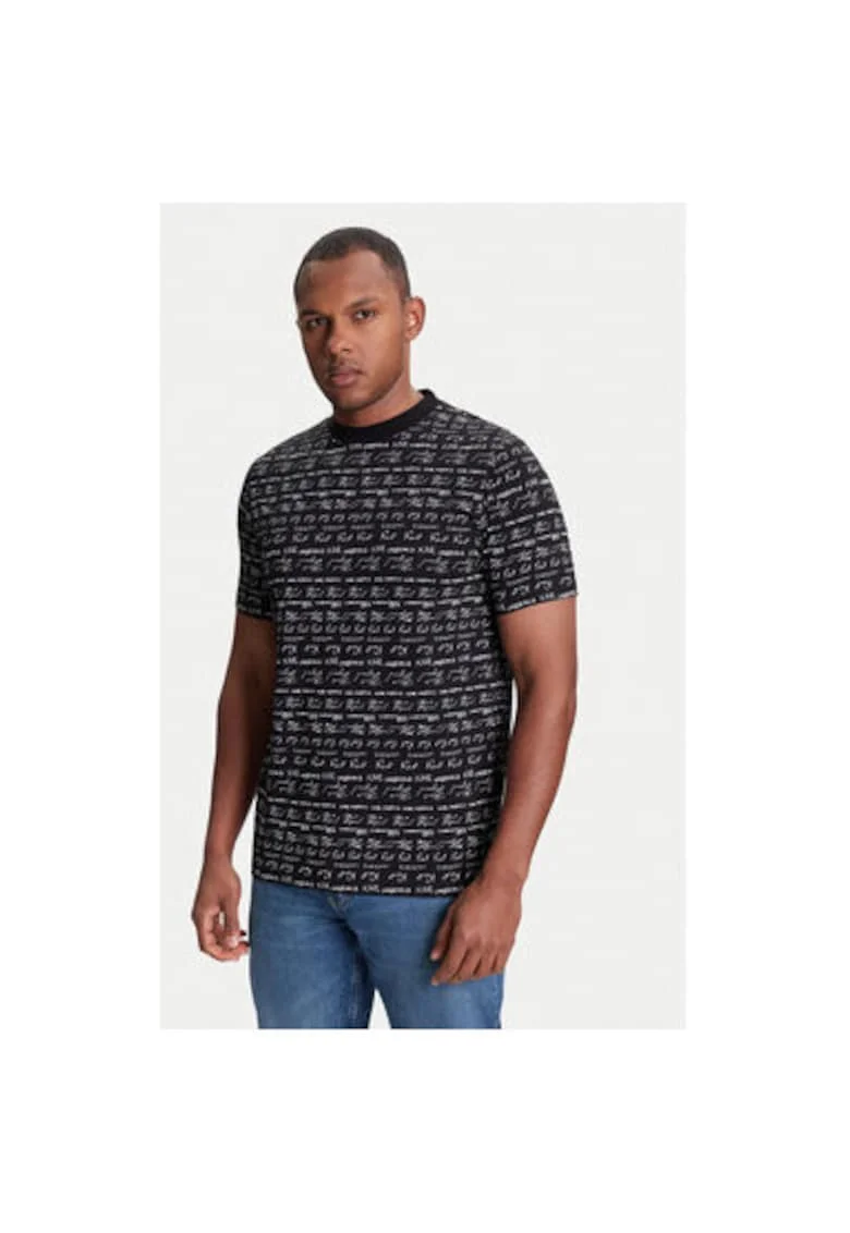 Tricou barbati  755040 553225, Bumbac, Negru, Negru