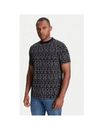 Tricou barbati  755040 553225, Bumbac, Negru, Negru