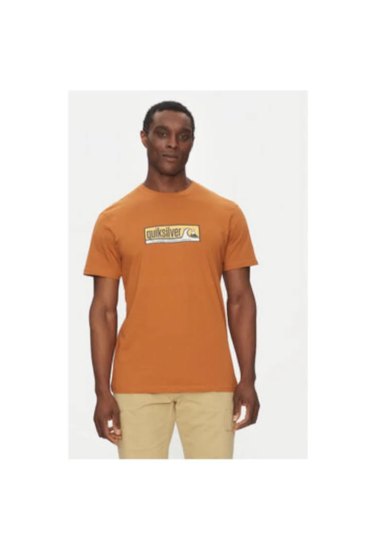 Tricou barbati  EQYZT08040-CMN0, Bumbac organic, Maro, Maro