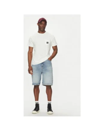 Tricou barbati  EQYZT08035-WBK0, Bumbac, Alb, Alb