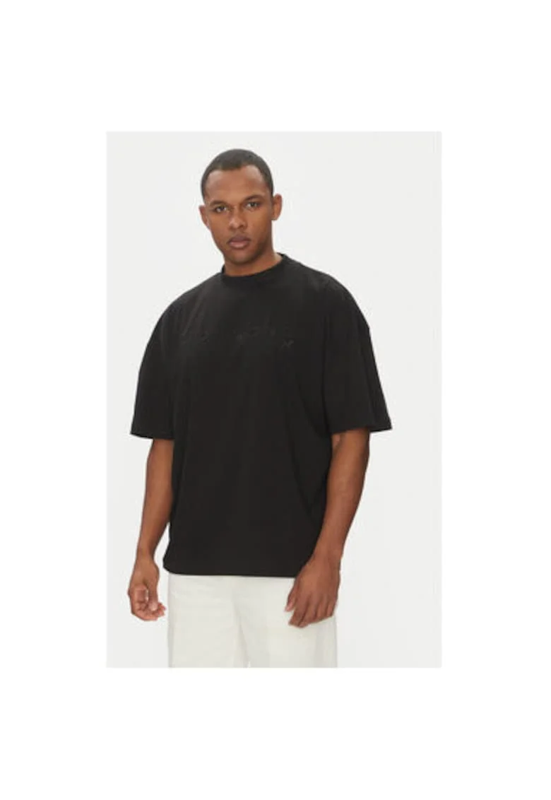 Tricou barbati  UMP25155TS, Bumbac, Negru, Negru