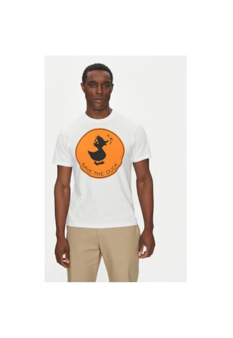 Tricou barbati  DT0825M-BESY20, Bumbac organic, Alb, Alb