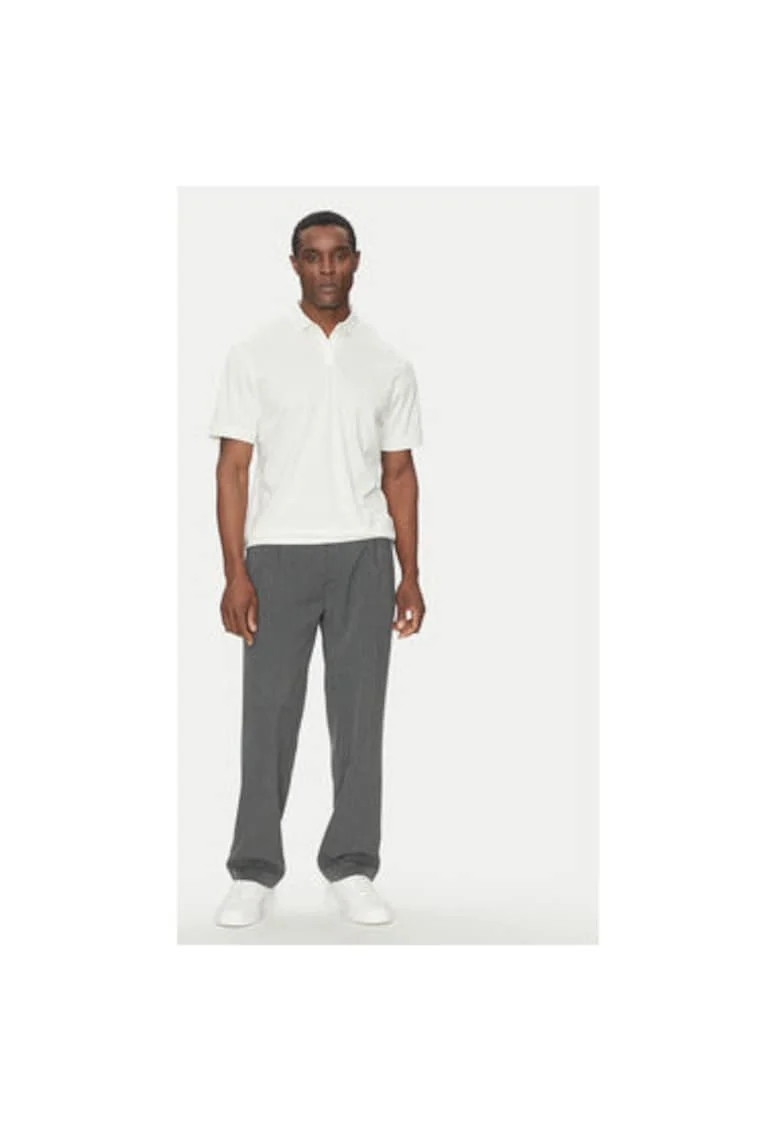 Tricou barbati,  305347893, Lyocell/Bumbac, Alb, Alb