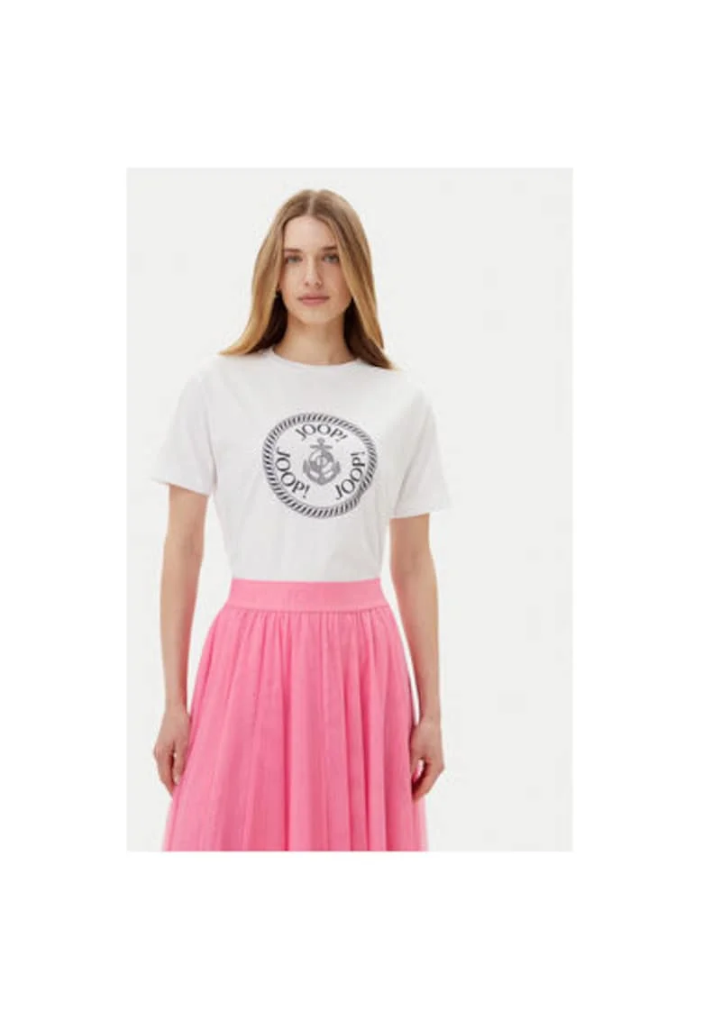 Tricou dama  10018228 30046219, Bumbac, Alb, Alb