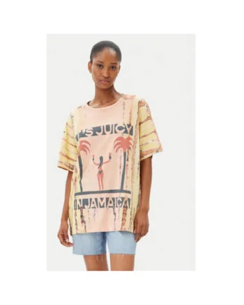 Tricou dama  26940, Bumbac, Portocaliu, Portocaliu