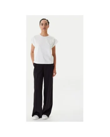 Tricou dama  251-DABANA, Bumbac/Poliester, Alb, Alb