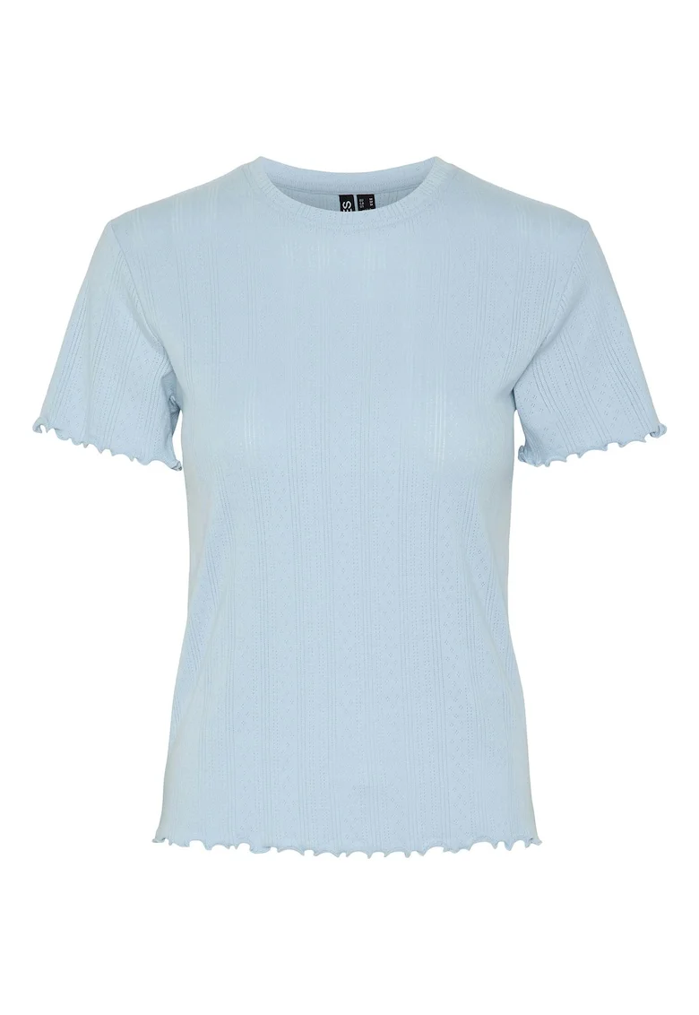 Tricou dama  17155480, Bumbac/Poliester, Albastru deschis, Albastru deschis