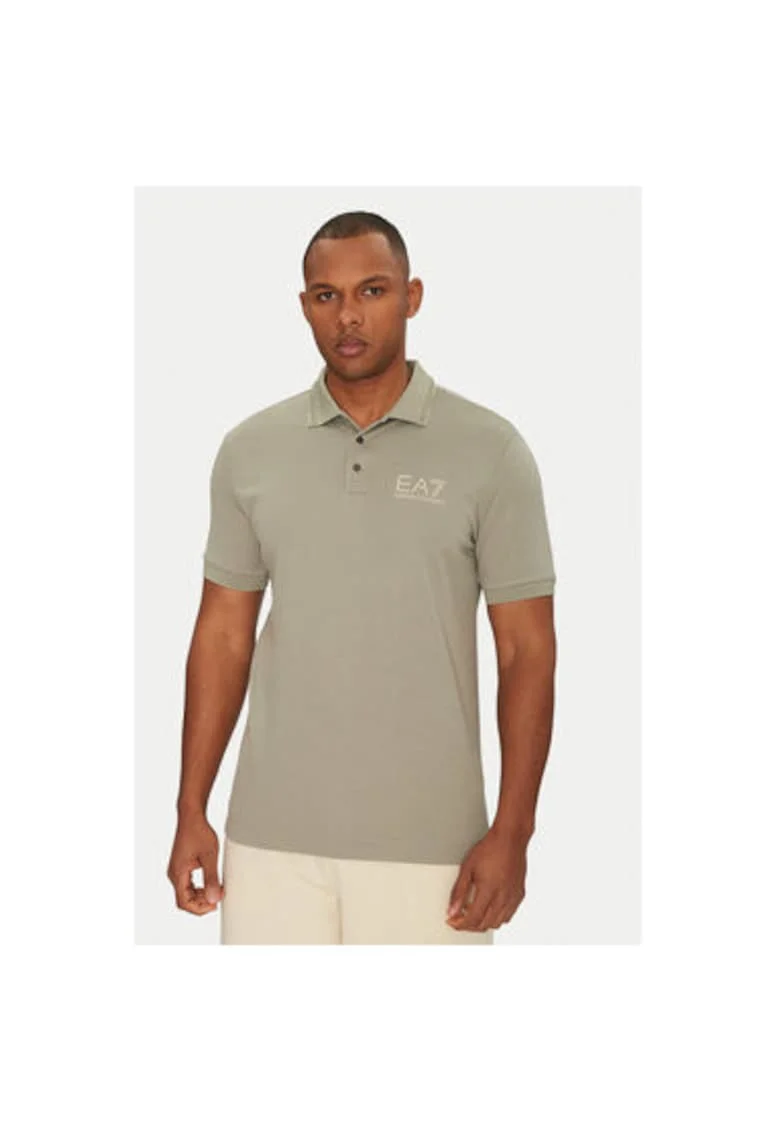 Tricou Polo barbati  Emporio Armani, 7M000300 AF13739, Viscoza/Poliamida, Gri, Gri