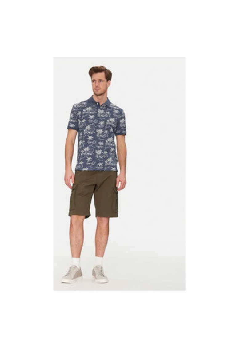 Tricou polo barbati  2014058, Bumbac, Bleumarin, Bleumarin