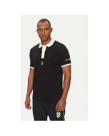 Tricou polo barbati  221044, Bumbac, Negru, Negru