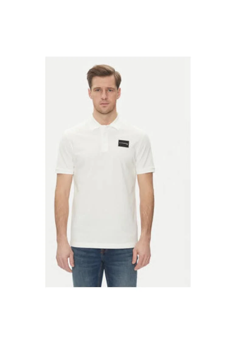 Tricou polo barbati  UMP25170PO, Bumbac, Alb, Alb