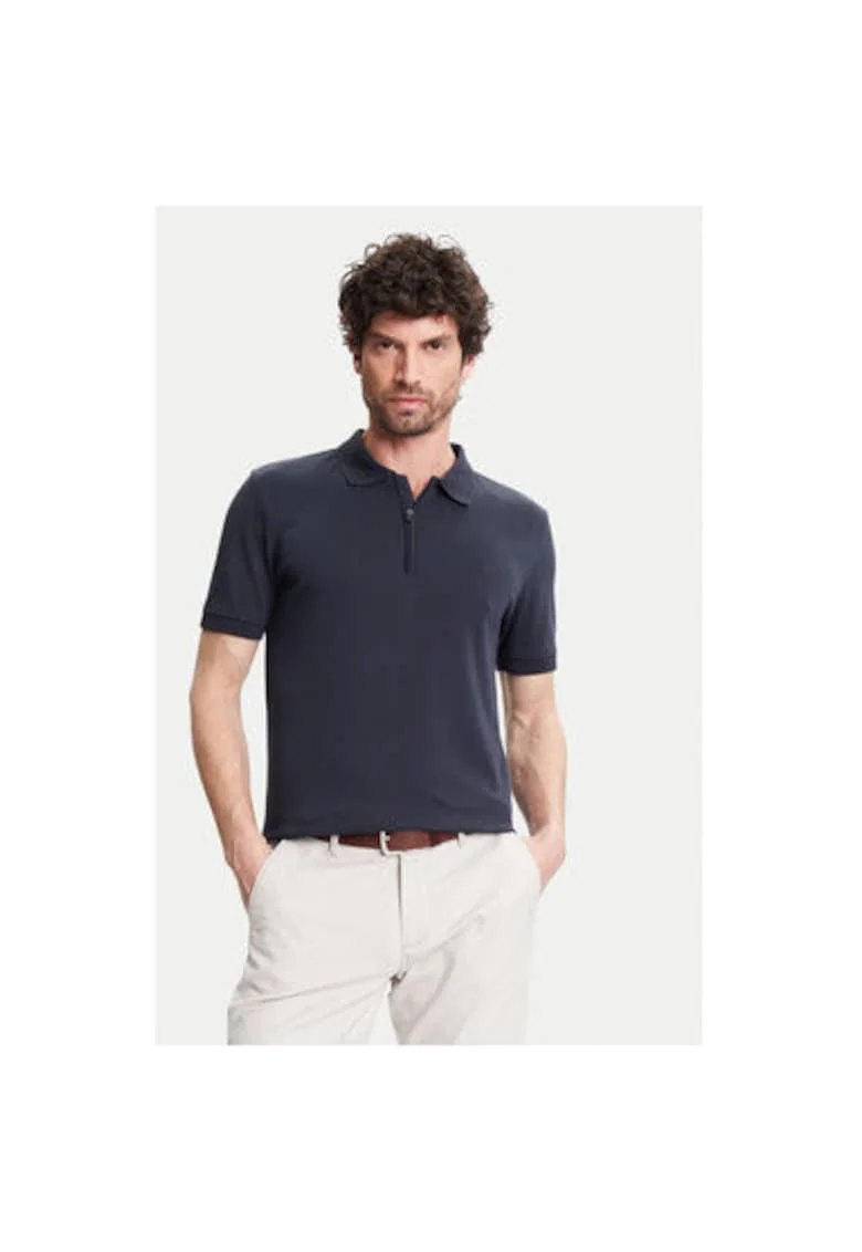 Tricou polo barbati  C5 21455.2119, Bumbac, Bleumarin, Bleumarin