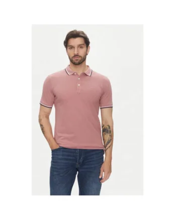 Tricou polo barbati  30-404010, Bumbac, Roz, Roz
