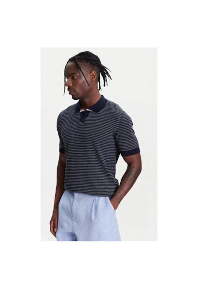 Tricou polo barbati  1094K301J, Bumbac, Bleumarin, Bleumarin