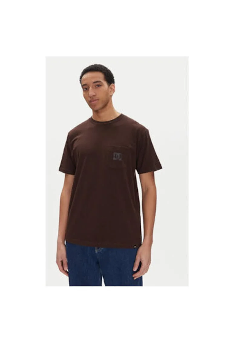 Tricou barbati  ADYZT05377, Bumbac/Bumac reciclat, Maro, Maro