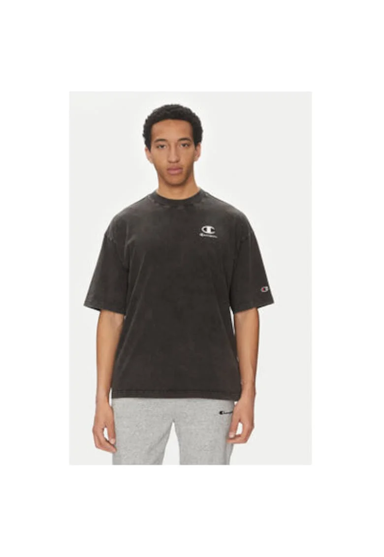 Tricou barbati  221257, Bumbac, Negru, Negru