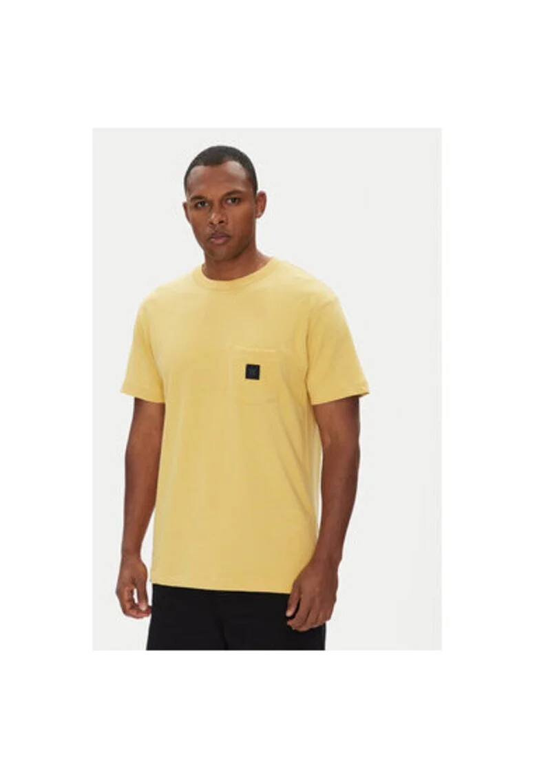Tricou barbati  ADYKT03246, Bumbac, Galben, Galben